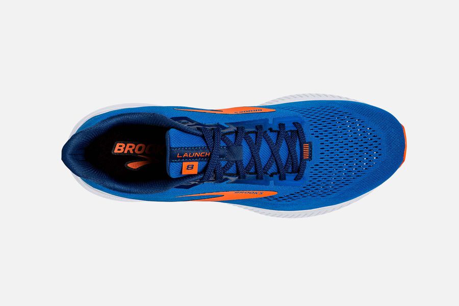 Brooks Launch 8 Road Loopschoenen Heren - Blauw/Oranje - 086197EUZ